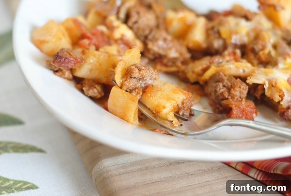 Loaded Taco Potato Bake 5 Cheesy Potato Taco Casserole #SimplyPotatoes #Sponsored