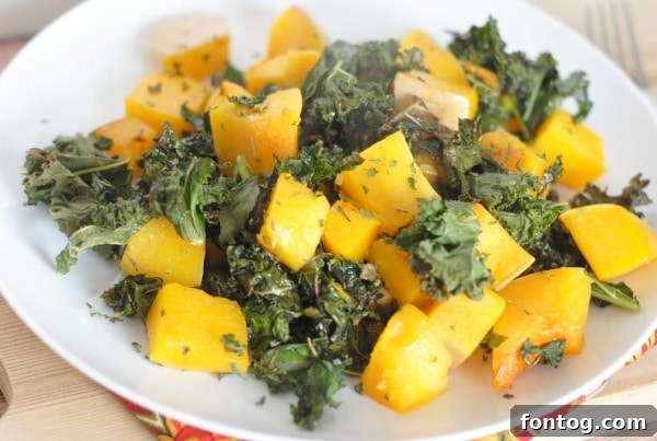 Roasted Kale & Butternut Squash recipe image
