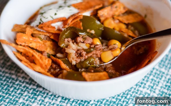 slow cooker stuffed pepper soup