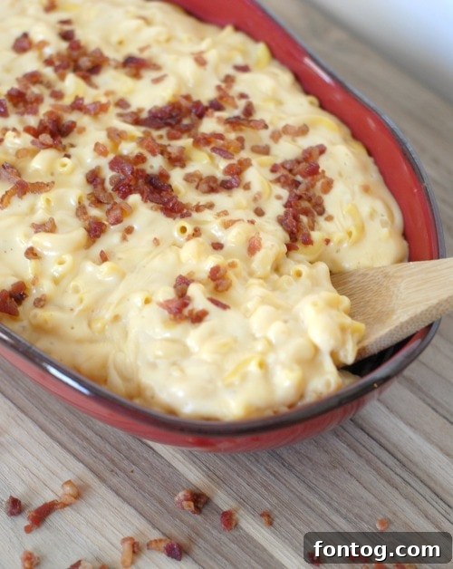 Delicious Gluten-Free Stovetop Macaroni & Cheese in a serving bowl