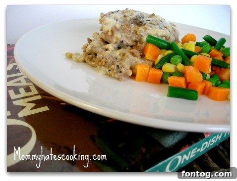 Perfectly cooked Pork Chop Casserole with tender pork chops, creamy sauce, and fluffy rice.