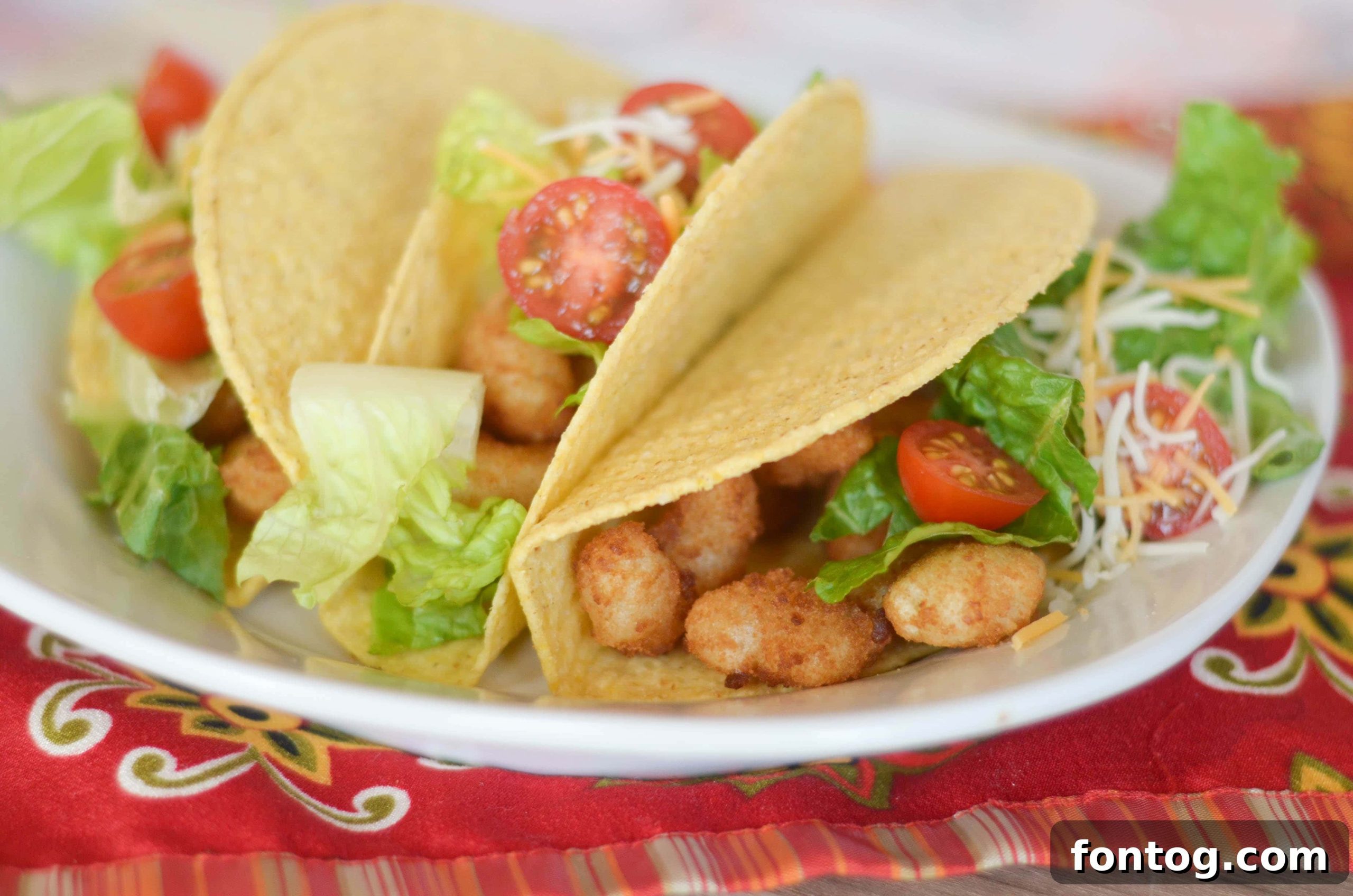 Popcorn Shrimp Tacos