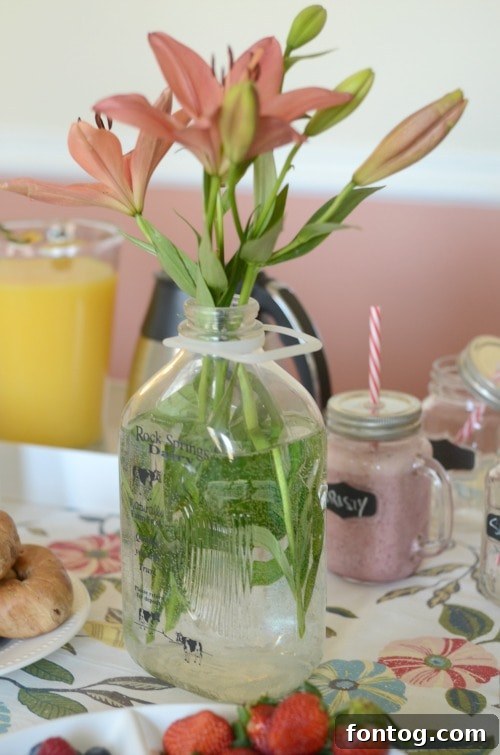 Effortless Party Breakfasts: Berry Orange Smoothies and More 18 A rustic and charming cow-shaped creamer, a delightful detail for a personalized coffee or tea bar at a breakfast party.