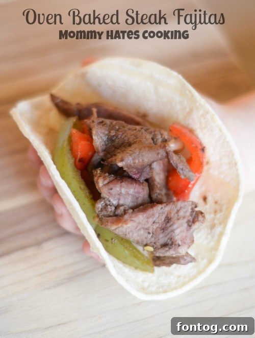 Oven Baked Steak Fajitas