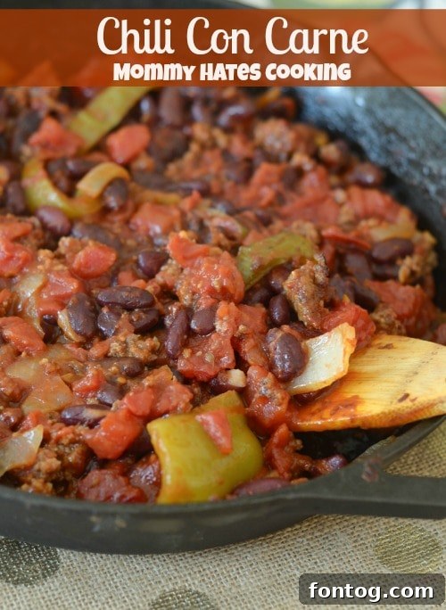 Classic Chili Con Carne, Perfect for Any Meal