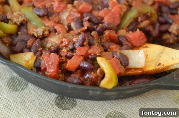 Close-up of Delicious Chili Con Carne