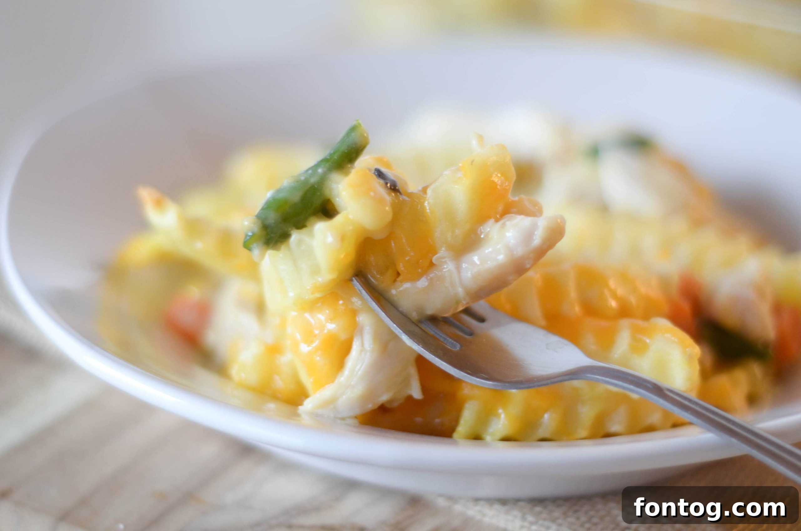 Crinkle Fries Chicken Casserole on a plate
