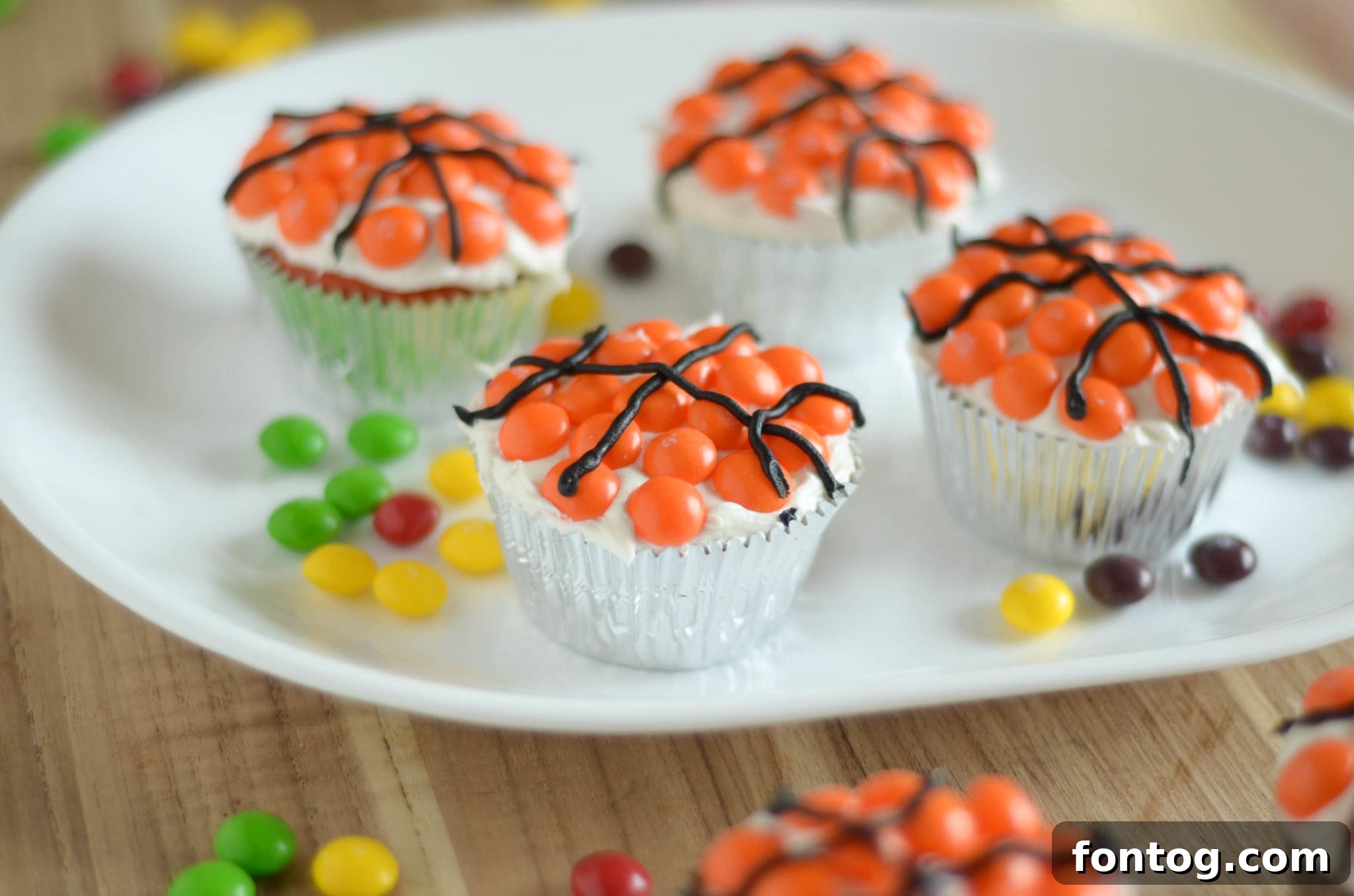 Basketball Cupcakes