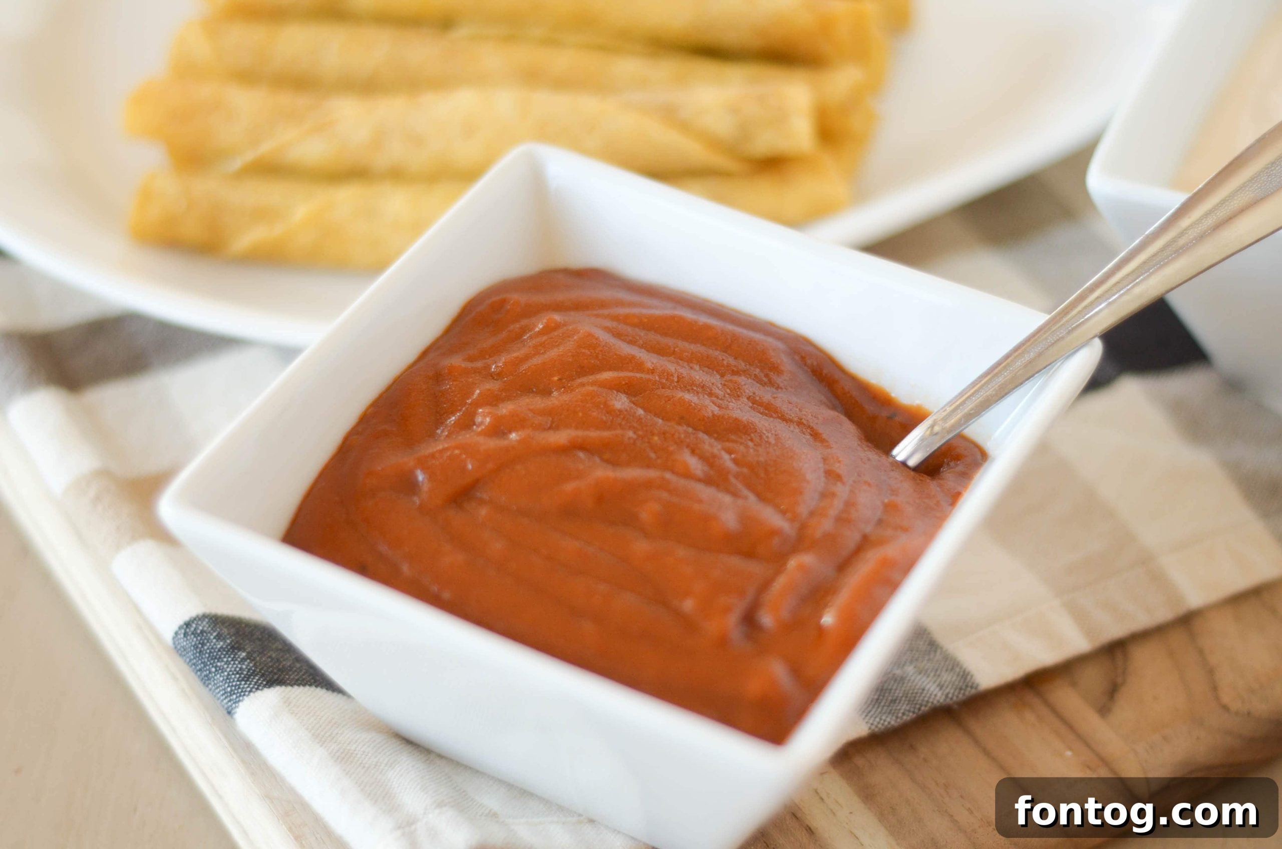 Tangy Red Sauce served in a small bowl