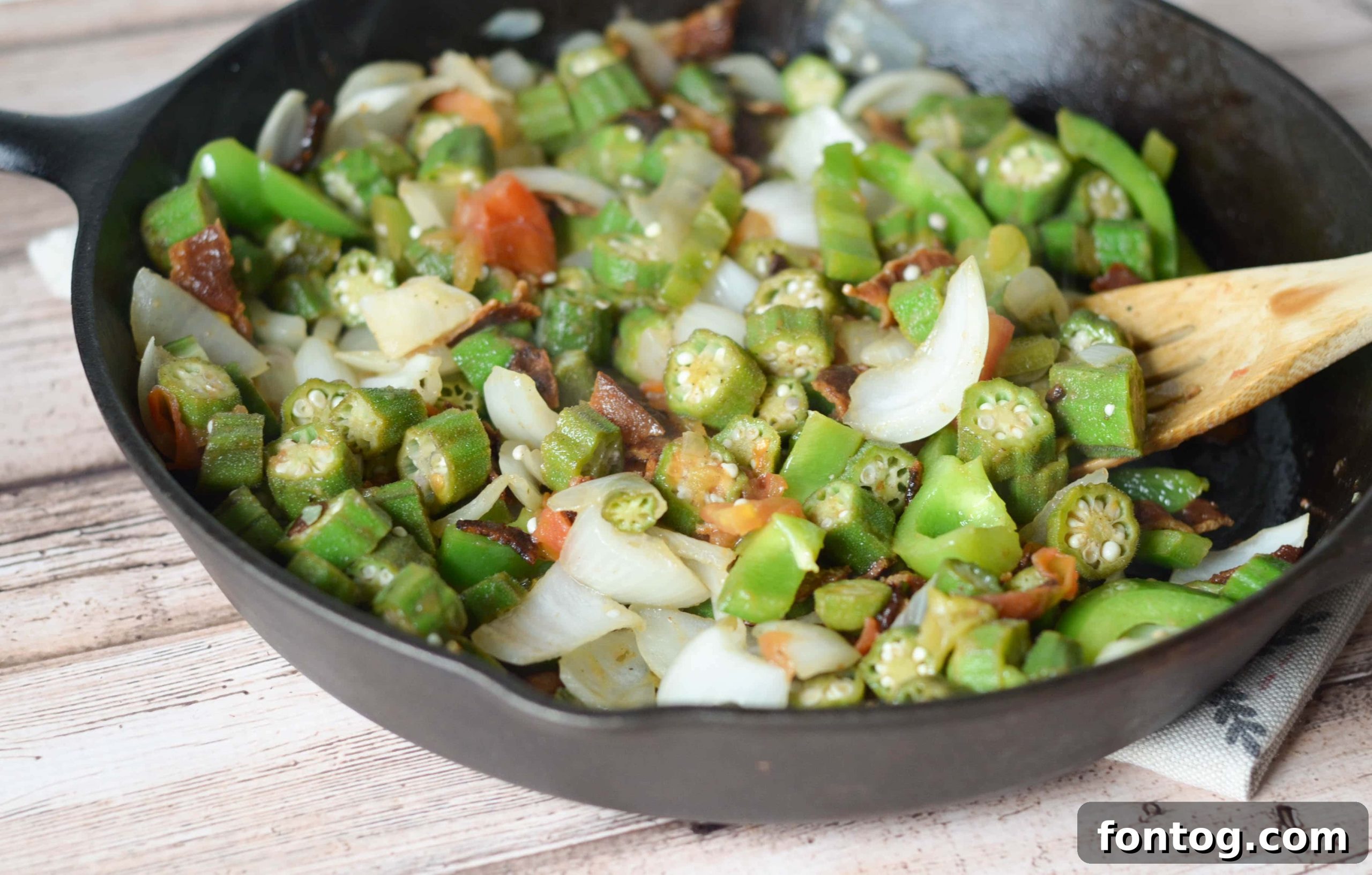 Stewed Okra with Bacon