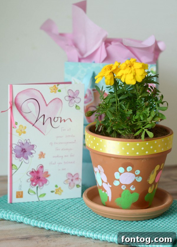 A beautiful flower planter, a perfect Mother's Day gift.