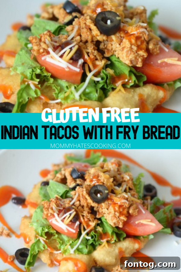 Authentic Gluten-Free Indian Fry Bread Tacos 4 Pin for later: Gluten Free Indian Tacos