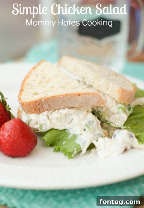 Simple Chicken Salad, a perfect effortless meal