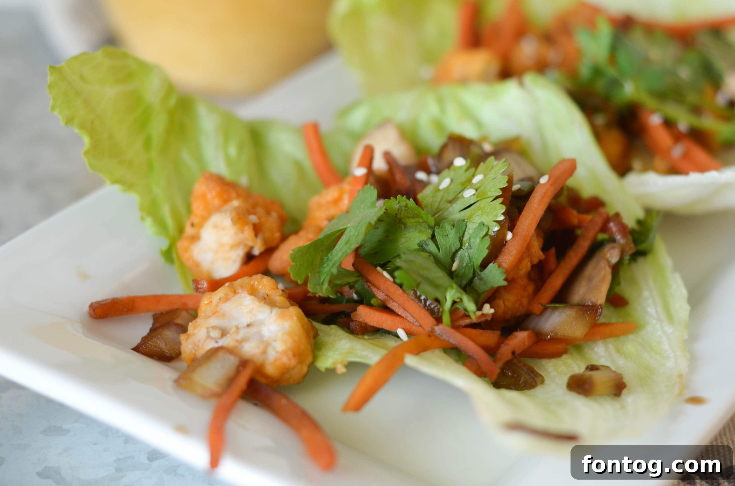 Buffalo Chicken Lettuce Wraps