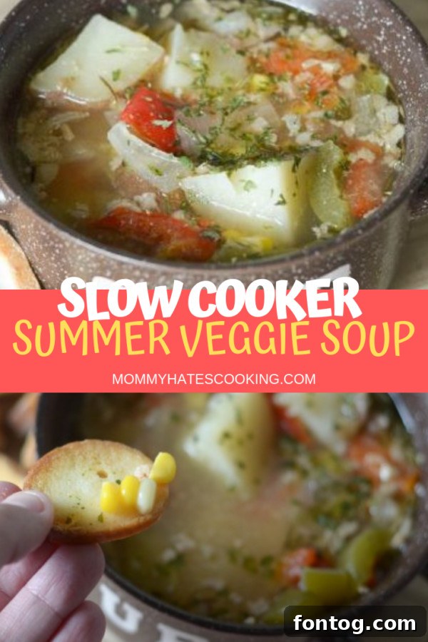 Slow Cooker Summer Vegetable Soup