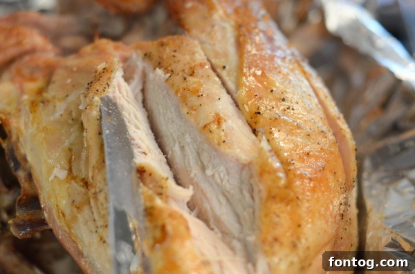 Expertly roasted turkey breast for upcoming meals
