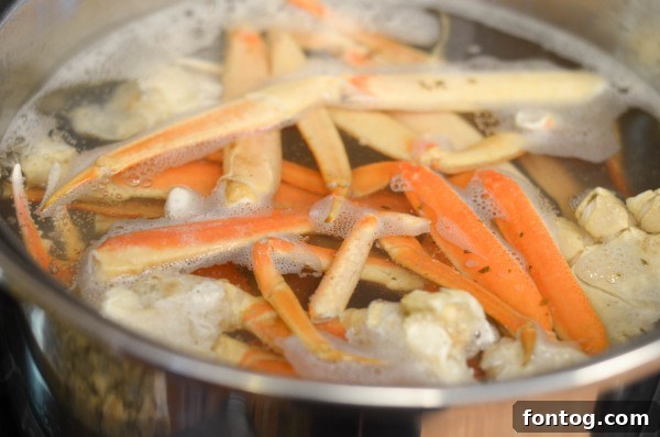 Snow Crab Legs ready to be cooked
