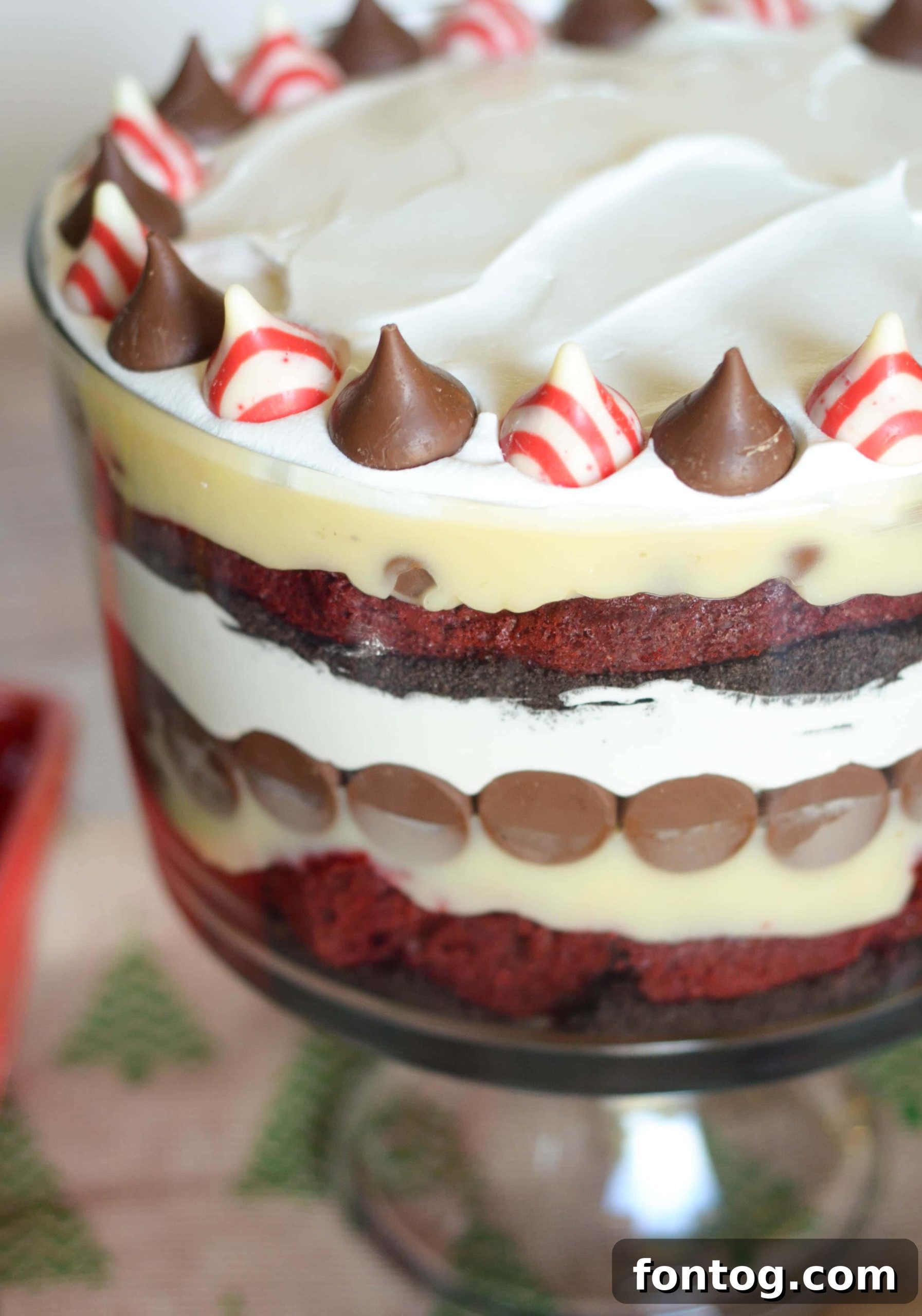 Red Velvet Cheesecake Bliss Trifle 2 Red Velvet Cheesecake Kisses Trifle prepared