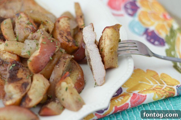 Orchard Spice Pork Chops 4 Baked Apple Cinnamon Pork Chops in baking dish