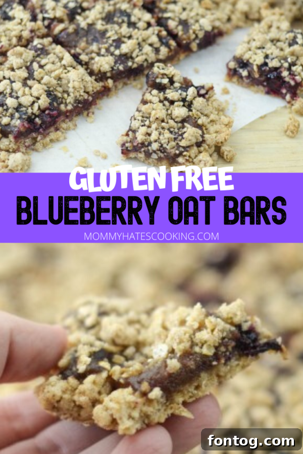 Full sheet of freshly baked blueberry oatmeal breakfast bars cooling.