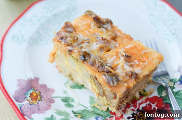 Slow Cooker Overnight Breakfast Casserole