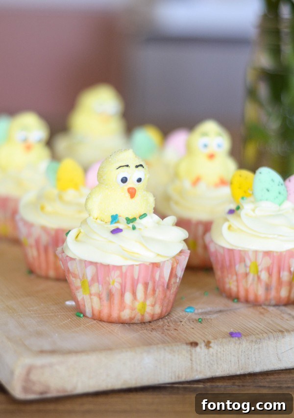 Fresh Bloom Cupcakes 13 A happy child enjoying a Spring Cupcake, with frosting spread around their mouth, a delightful moment of pure childhood joy.