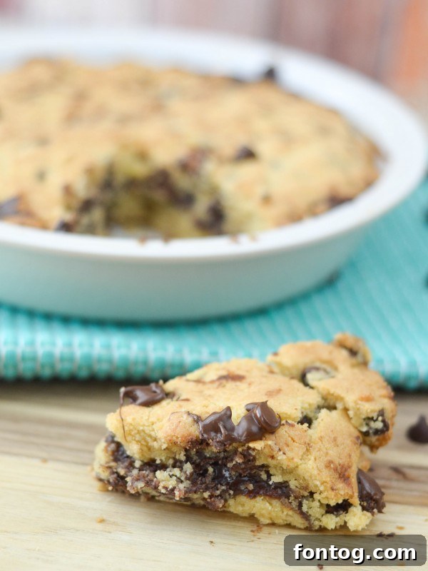 Ultimate Cookie Pie 2 Irresistible Deep Dish Cookie baked to perfection in a pie pan