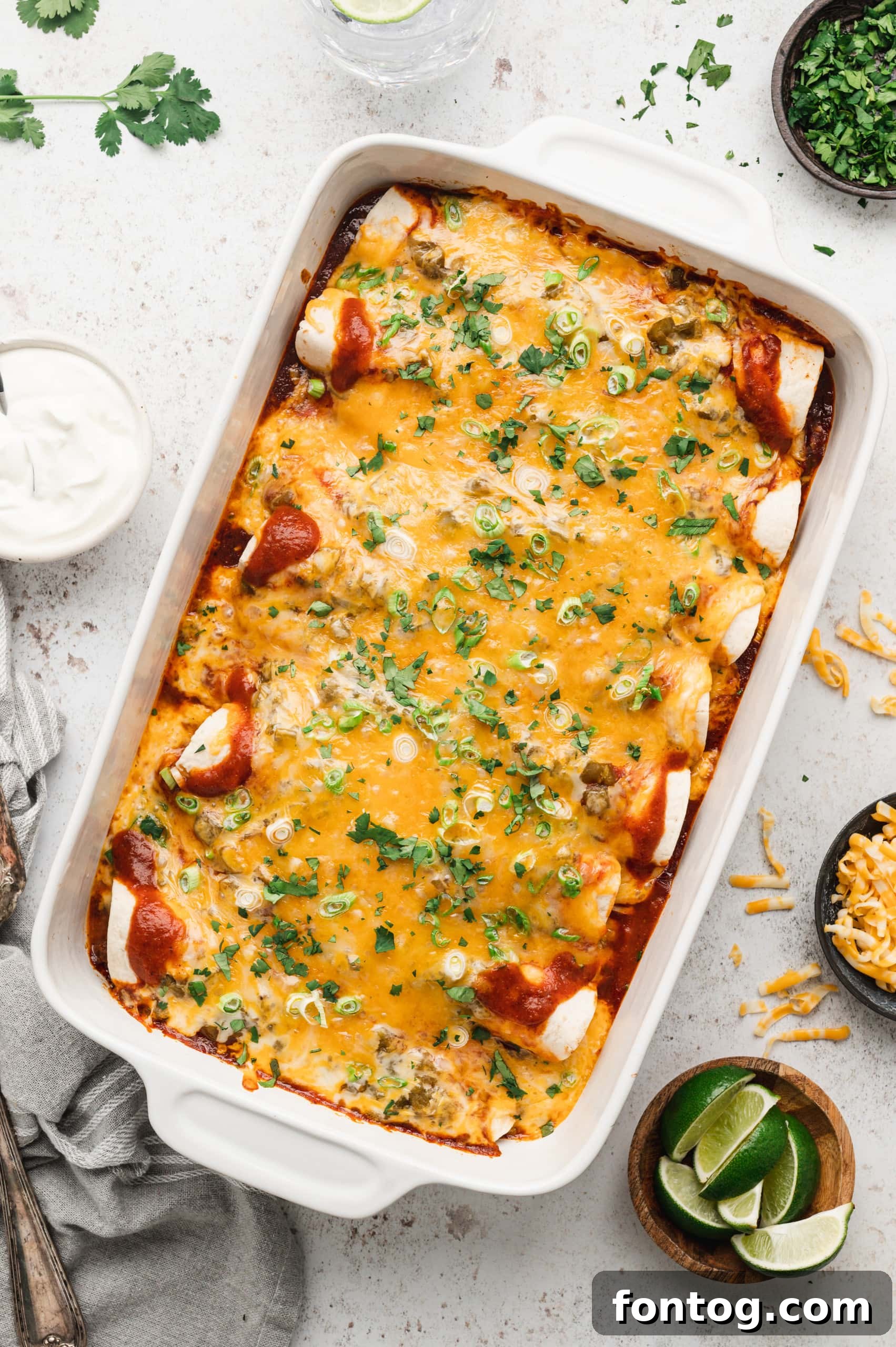 Cheesy Beef Enchiladas with melted cheese and a vibrant sauce, perfect for a family dinner.