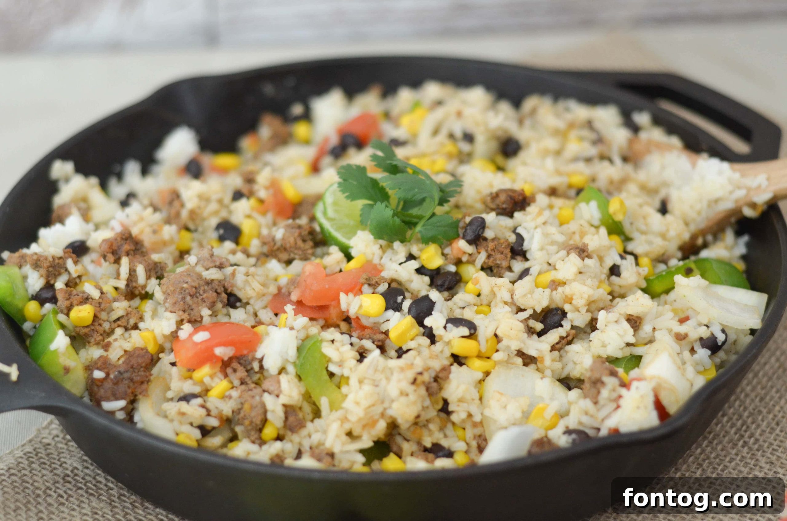 Mexican Rice Casserole, a delicious and easy one-pan meal, perfect for family dinners.