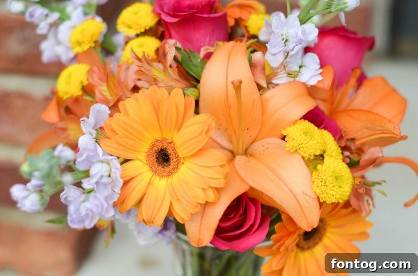 Vibrant Floral Embrace Bouquet from 1800Flowers