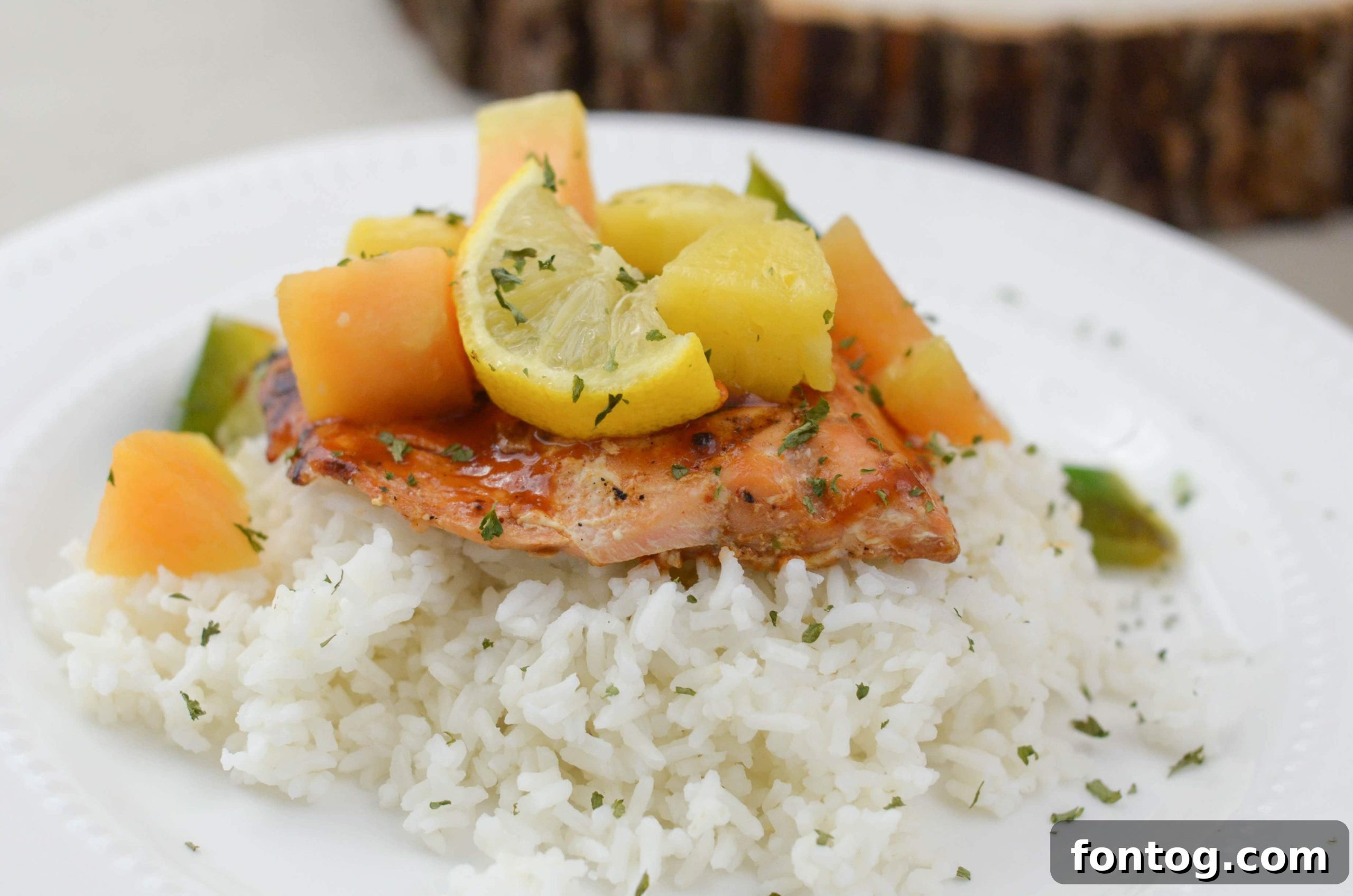 Maple BBQ Glazed Salmon recipe image