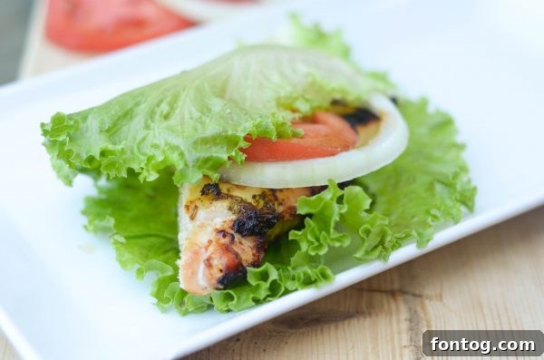 Grilled Chicken Lettuce Wraps