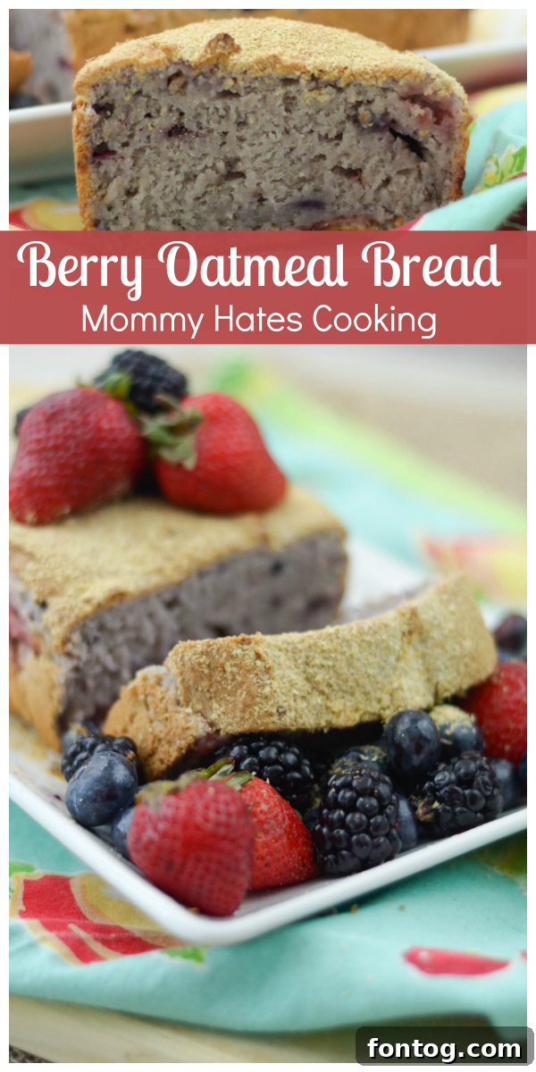 Delicious Berry Oatmeal Bread made with Gerber Cereal, a wholesome and easy family recipe.