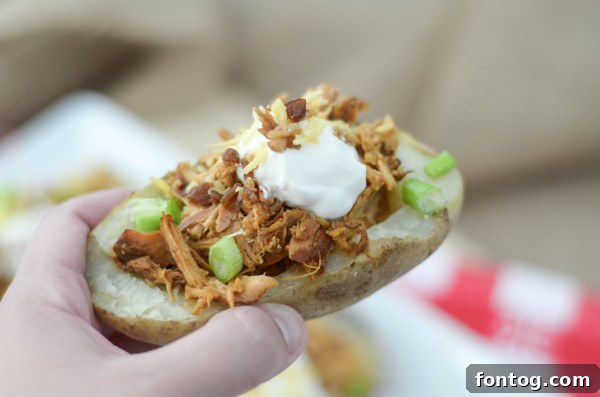 BBQ Chicken Potato Skins