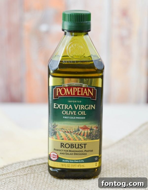 Pompeian Robust Extra Virgin Olive Oil bottle