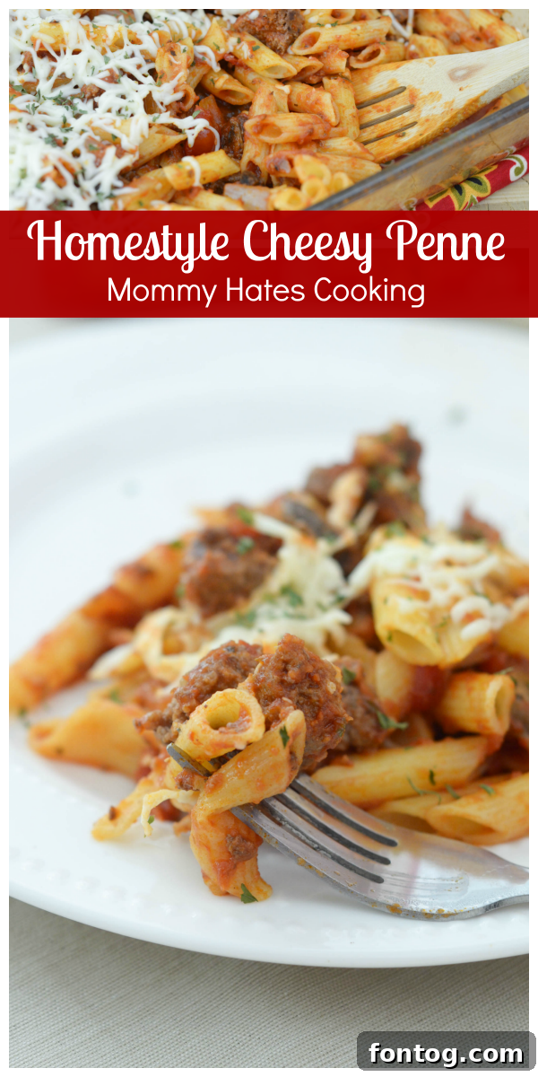 Golden Baked Cheesy Penne 2 Savory Homestyle Cheesy Penne Bake, perfect for a family dinner