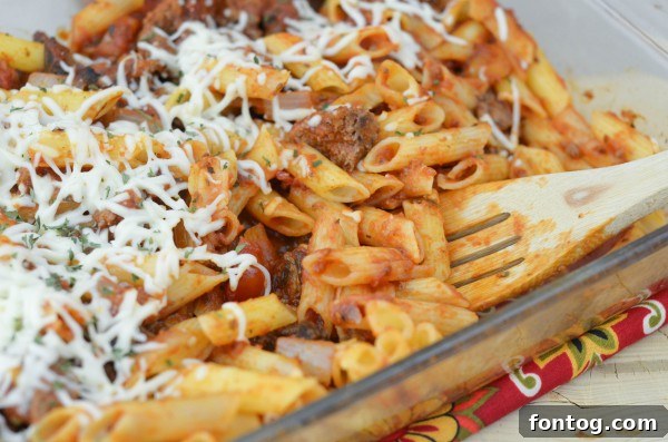 Golden Baked Cheesy Penne 4 Hearty penne pasta bake with melted cheese and rich sauce