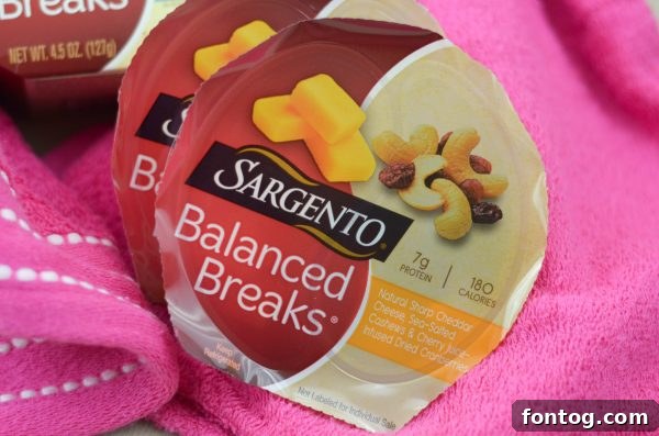Sargento Balanced Breaks stocked for a summer trip