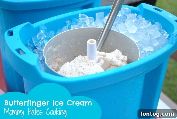 Butterfinger Ice Cream for Father's Day