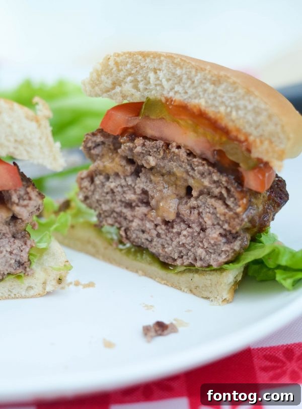 Hidden Cheese Burgers 4 Stuffed Cheeseburgers