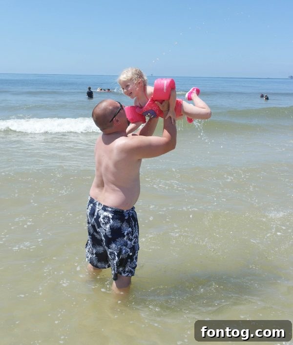 Family having fun on the ropes course at Lulu's