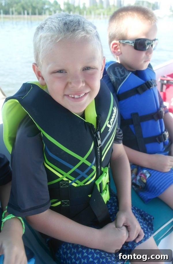 View of clear blue waters from a boat in Gulf Shores