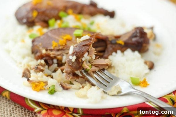 Homemade Slow Cooker Orange Chicken Close-up with Sauce