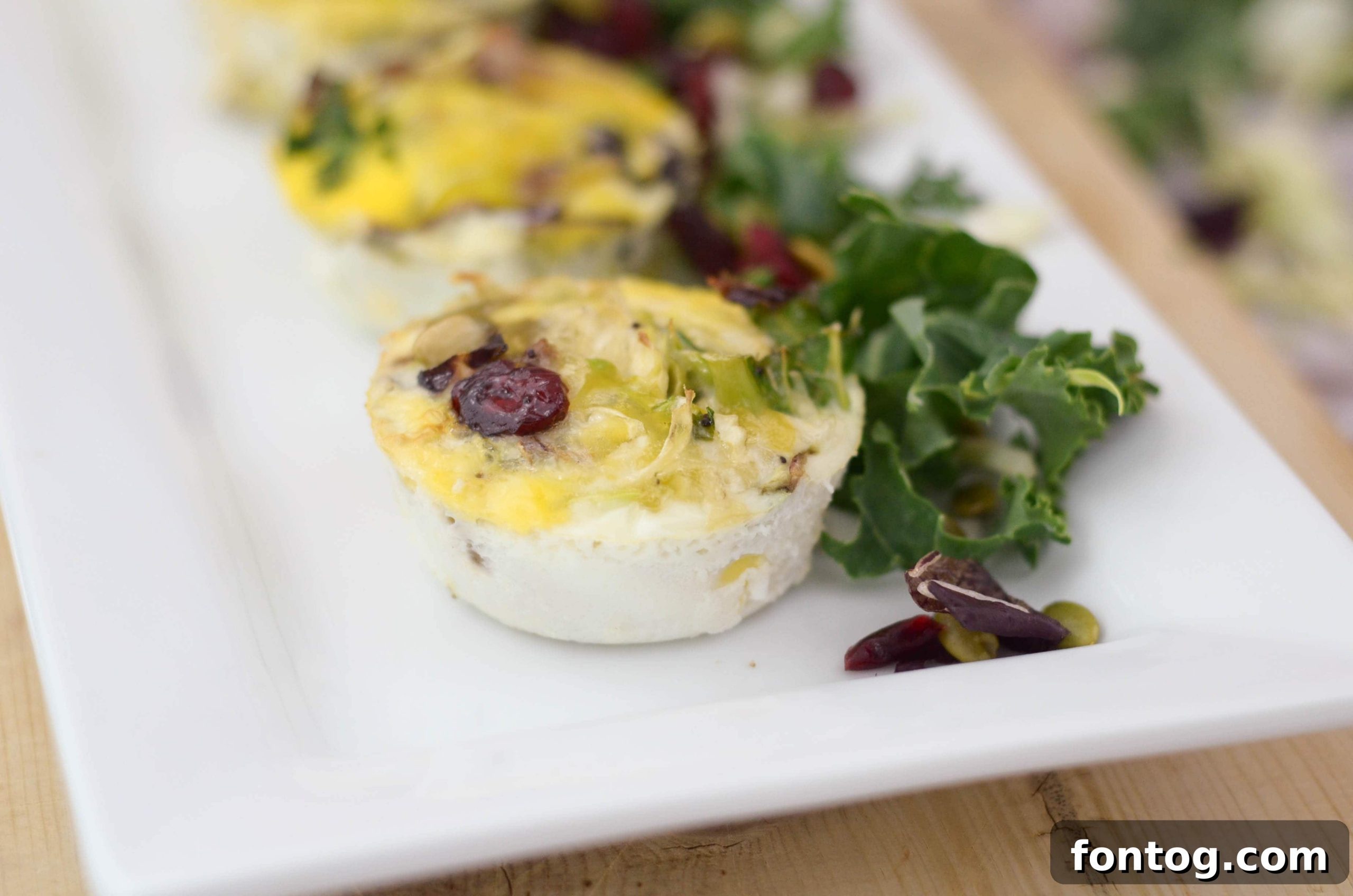 Gourmet Sweet Kale Egg Bites 8 Sweet Kale Egg Cups