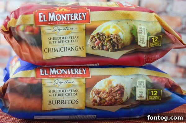 Crispy El Monterey Chimichangas ready to serve with a homemade side dish for a busy weeknight