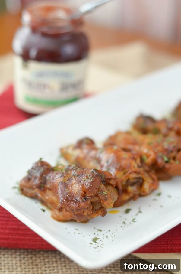 Slow Cooker Strawberry Jalapeno BBQ Wings 