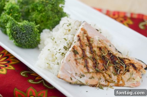 Maple Glazed Grilled Salmon - Healthy Dinner Idea