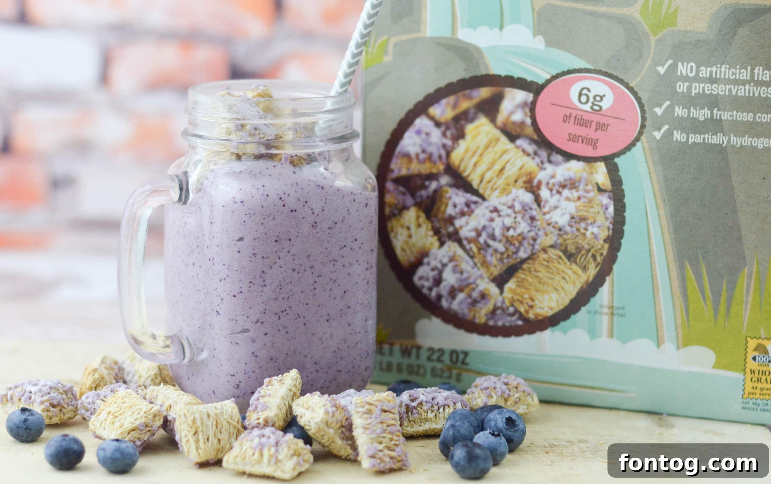 Blueberry Wheat-fuls Smoothie