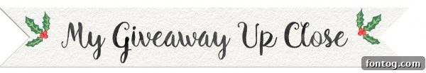 A graphic featuring the text 'My Giveaway' to highlight the specific giveaway hosted on this blog.