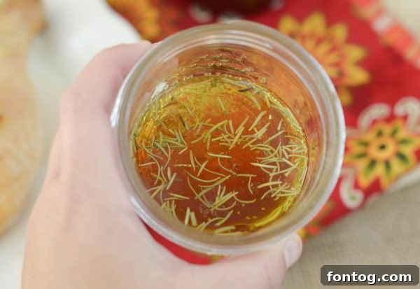Rosemary Vinaigrette Chicken cooking in a pan